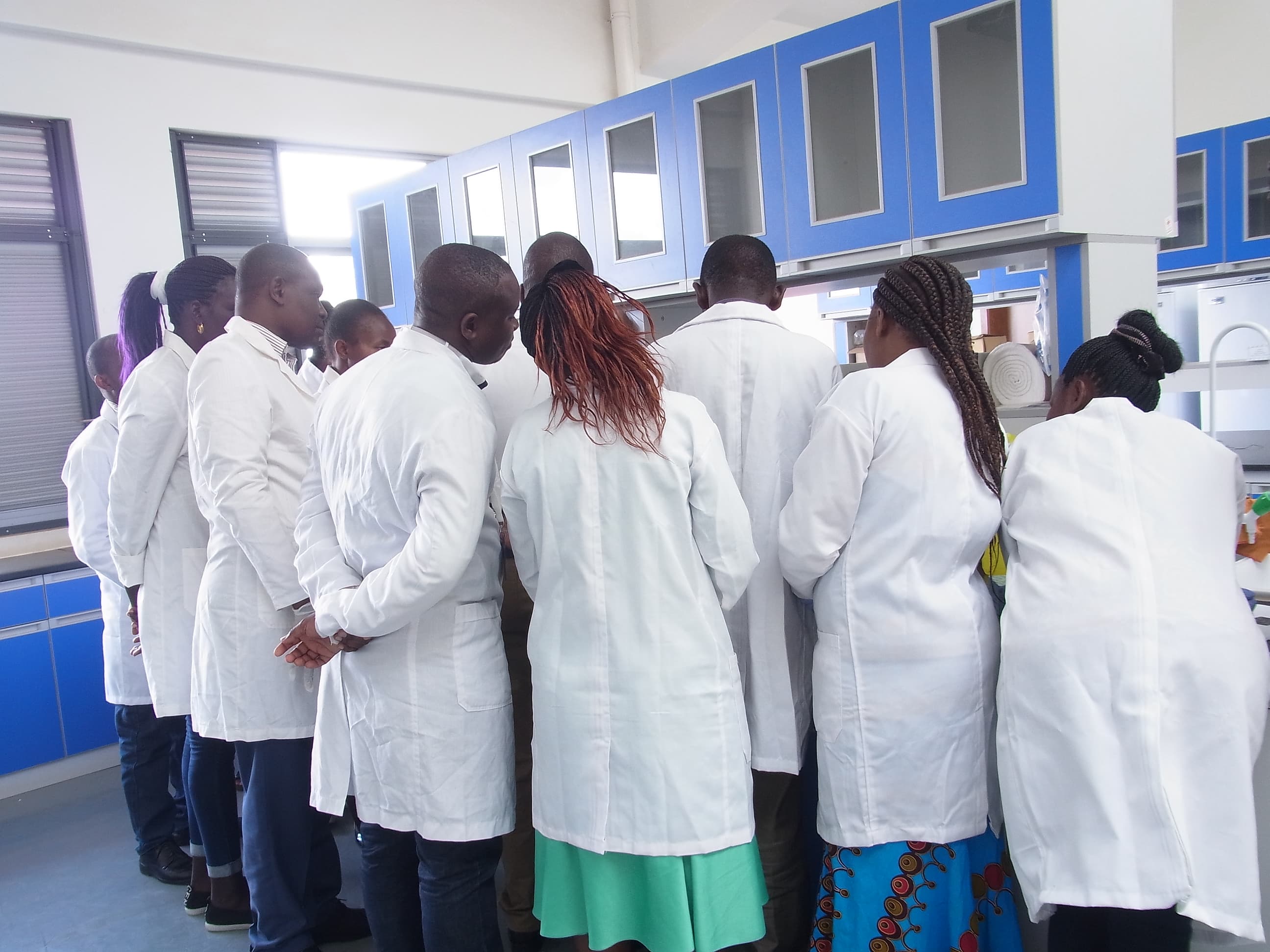 JKUAT researchers working in a laboratory